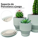 Juego de macetero 3 piezas JT258 Gris