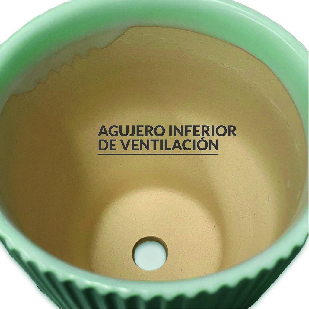 Juego de macetero 3 piezas JT258 Verde
