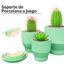 Juego de macetero 3 piezas JT258 Verde