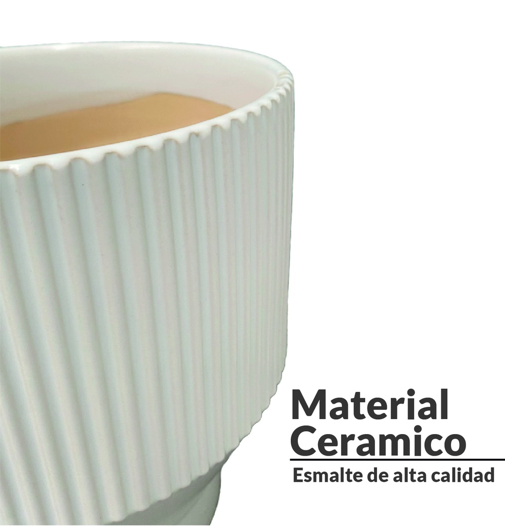 Juego de macetero 3 piezas JT258 Blanco