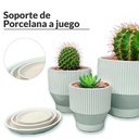 Juego de macetero 3 piezas JT258 Blanco