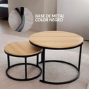 Juego de Mesa de Centro Redondas Maple