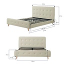 Base Con Cabecera Cama-014 de Madera King