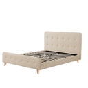 Base Con Cabecera Cama-014 de Madera Matrimonial