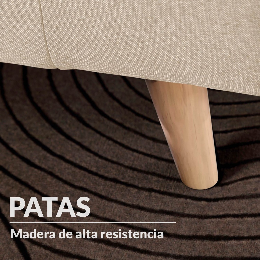 Base Con Cabecera Cama-014 de Madera Matrimonial