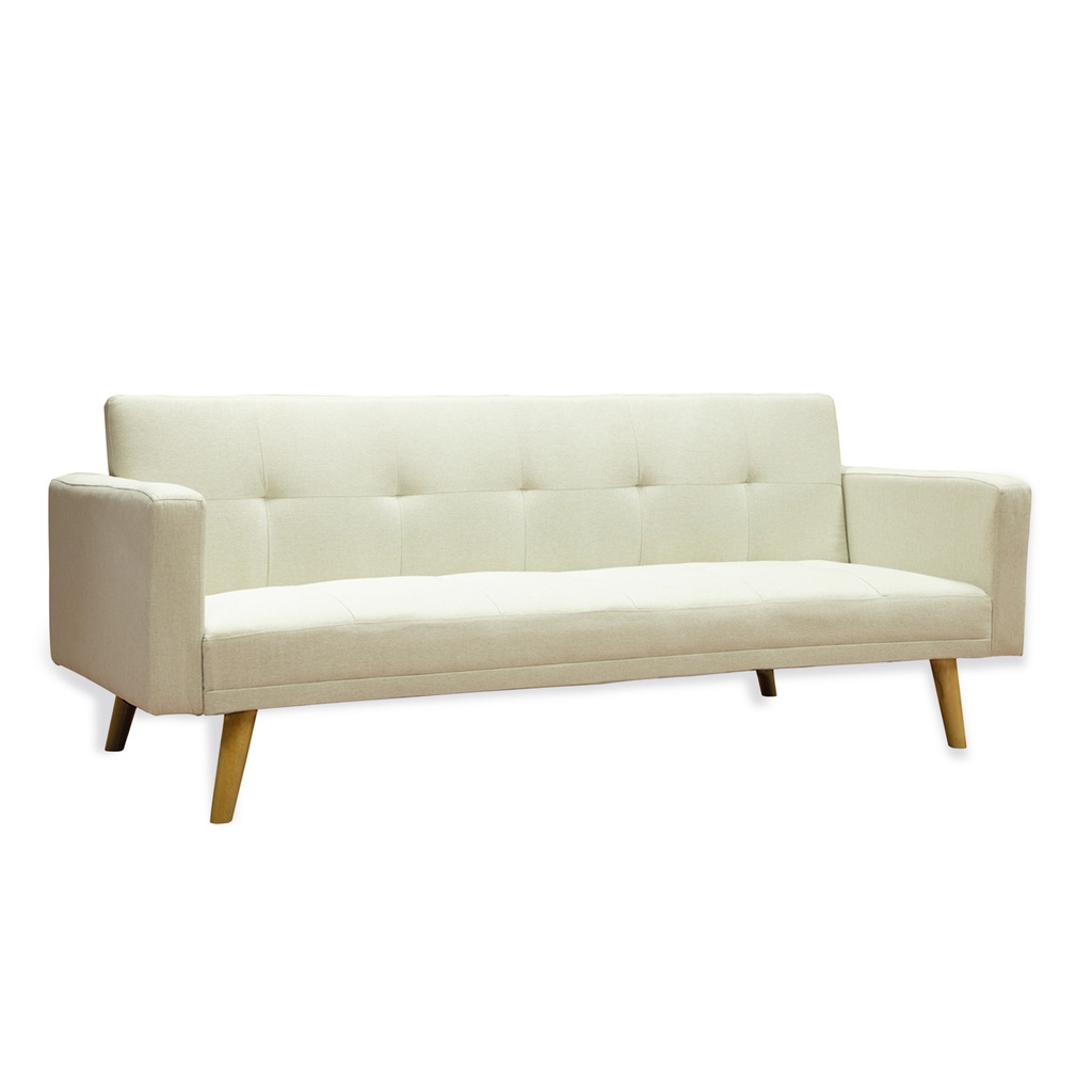Sofa Cama 3 Plazas con antebrazos Beige