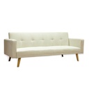 Sofa Cama 3 Plazas con antebrazos Beige