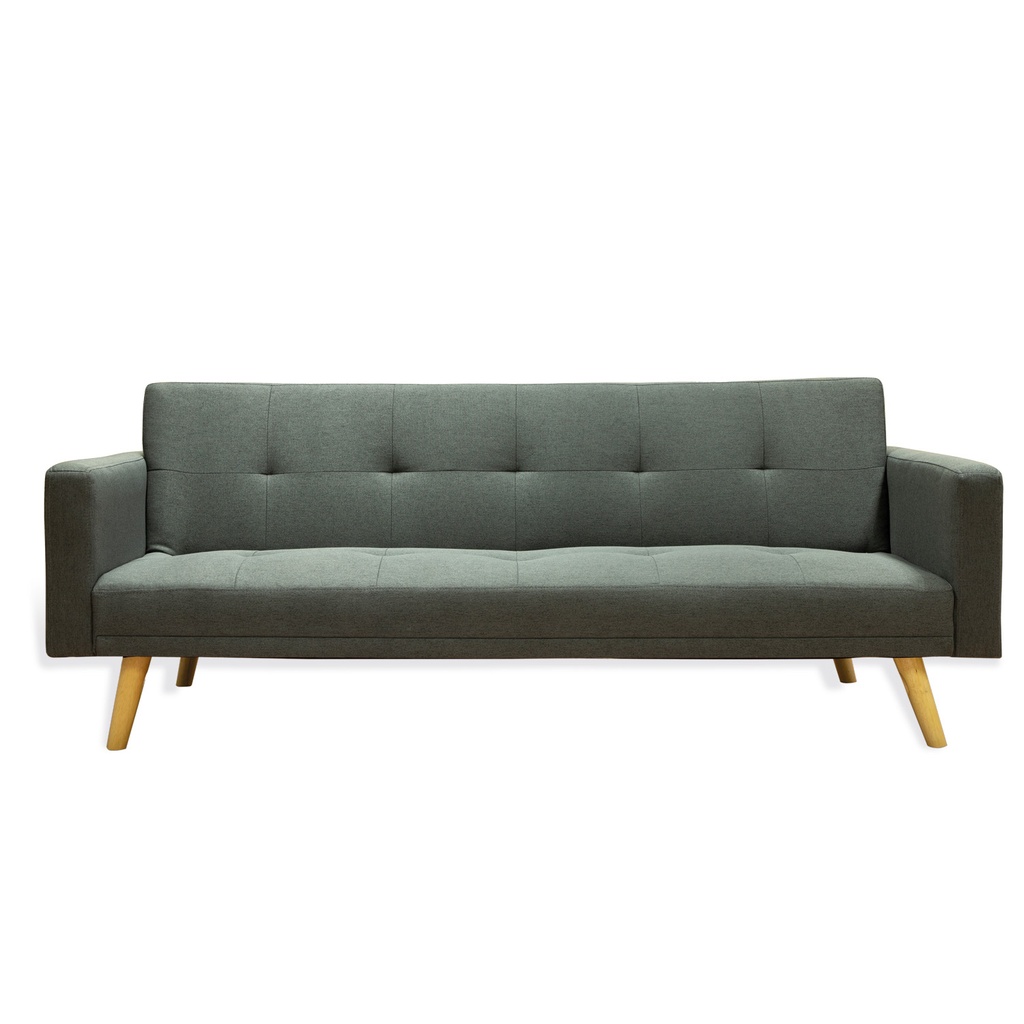 Sofa Cama 3 Plazas con antebrazos Gris