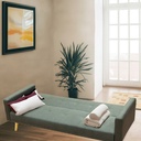 Sofa Cama 3 Plazas con antebrazos Gris