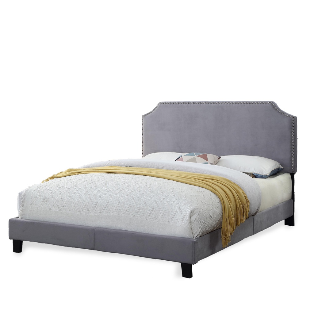 Base Con Cabecera Cama-9508 de Madera Matrimonial