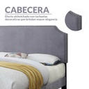 Base Con Cabecera Cama-9508 de Madera Matrimonial