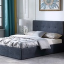Base Con Cabecera Cama-9550 de Madera Matrimonial