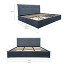 Base Con Cabecera Cama-9550 de Madera King