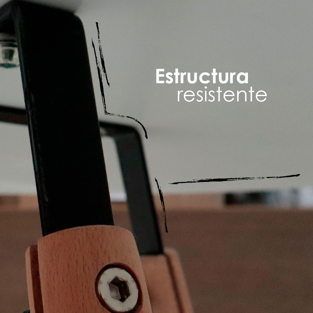 Mesa Comedor Redonda Oslo Madera con 4 sillas 