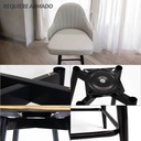 4 Sillas de Bar Tokio Gris