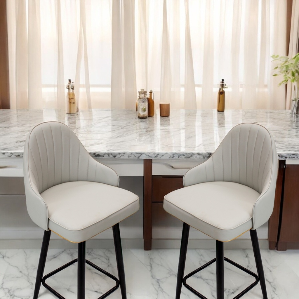 4 Sillas de Bar Tokio Gris