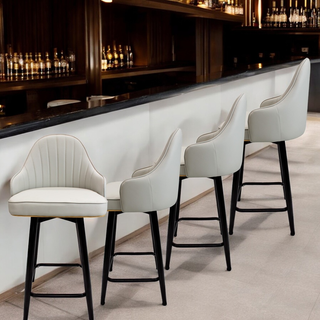 4 Sillas de Bar Tokio Gris