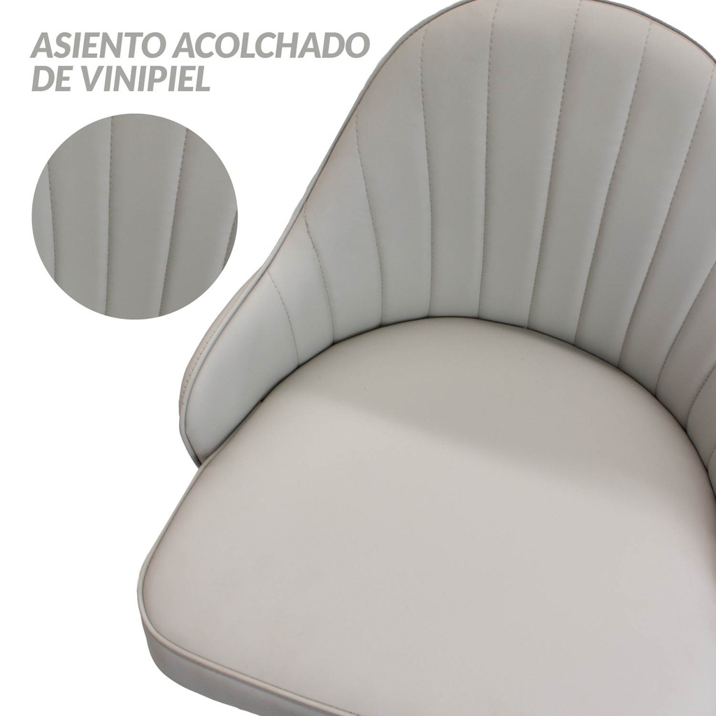 4 Sillas de Bar Tokio Gris