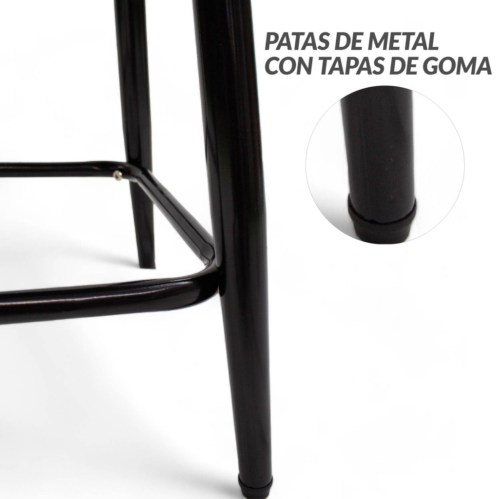 4 Sillas de Bar Tokio Gris