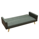 Sofa Cama 3 Plazas con antebrazos Gris