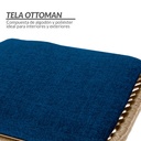Silla Exterior de Mimbre Individual Ilios Innova Azul Marino