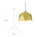 Lámpara colgante 39 cm Dorado 139A