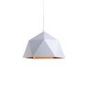 Lámpara colgante 39 cm blanco con dorado 139A