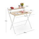 Escritorio Plegable Ilios Innova Minimalista Color Maple