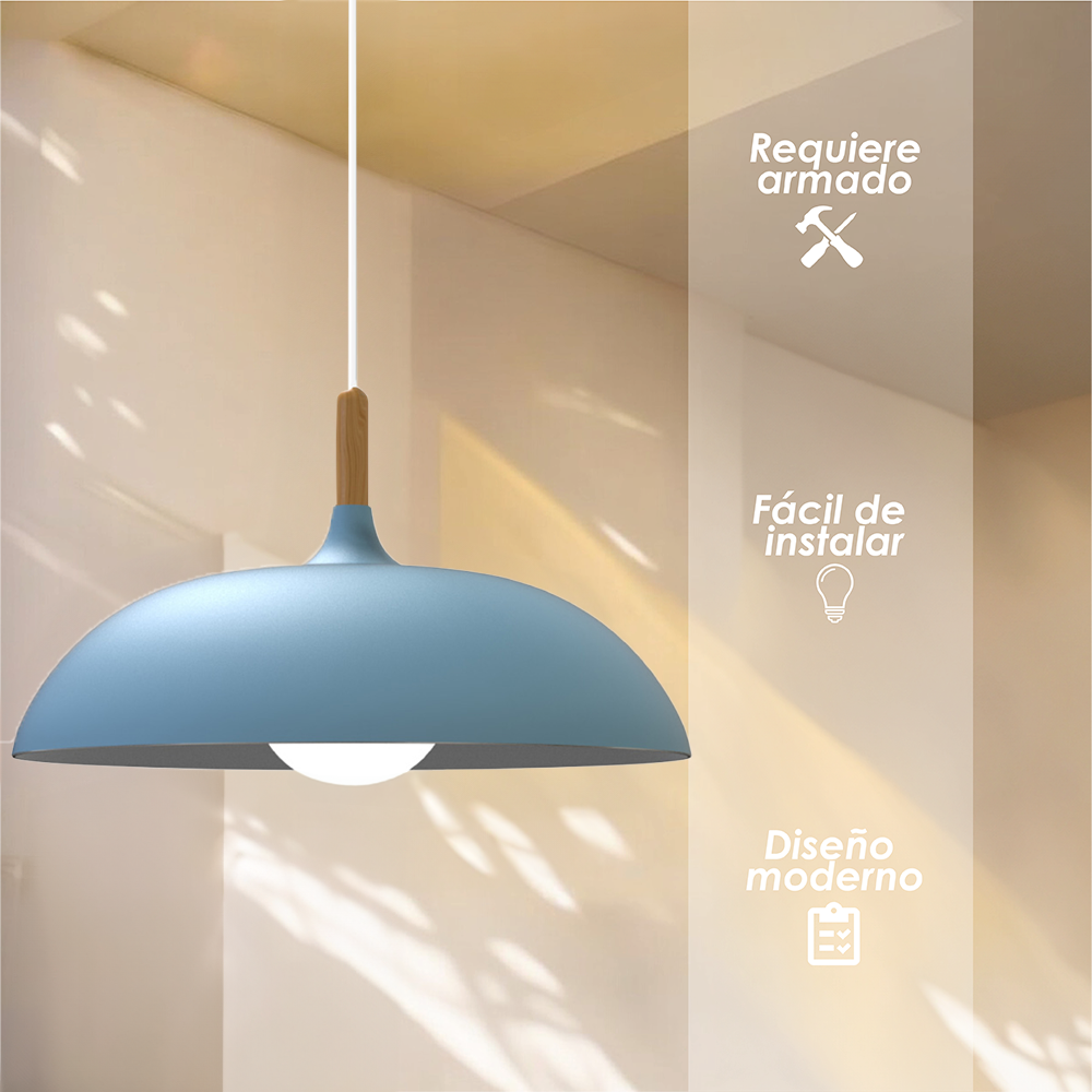 Lámpara colgante D (azul)