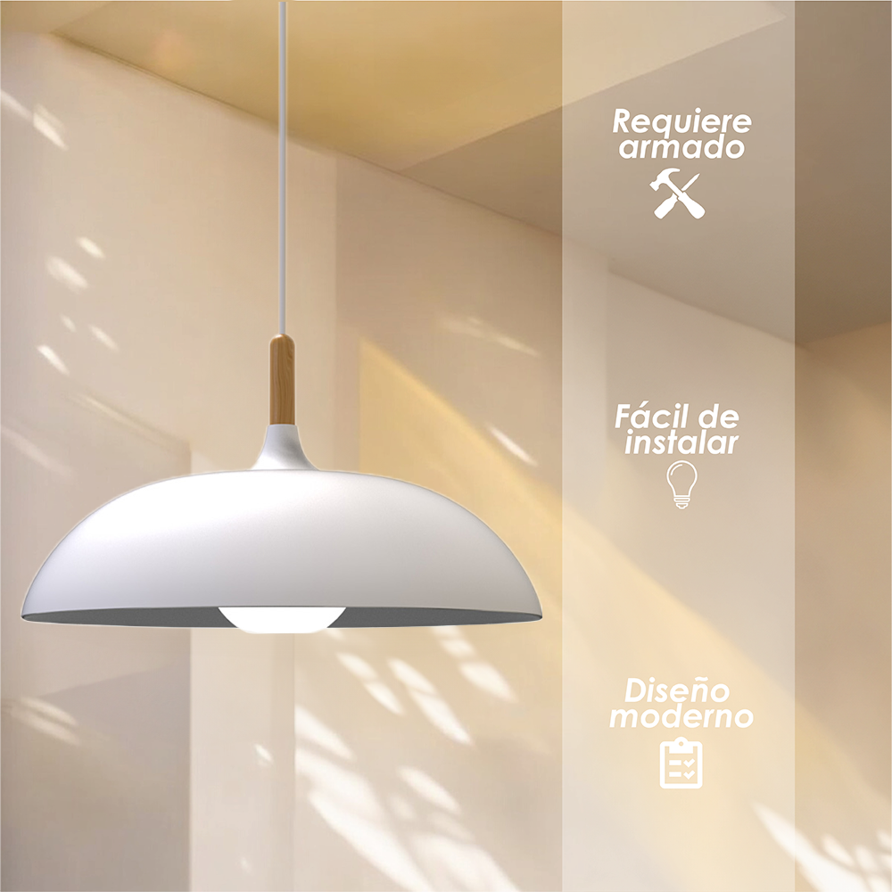 Lámpara colgante D (blanco)