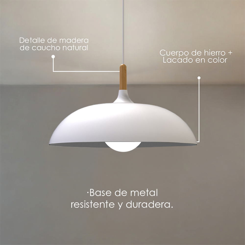 Lámpara colgante D (blanco)