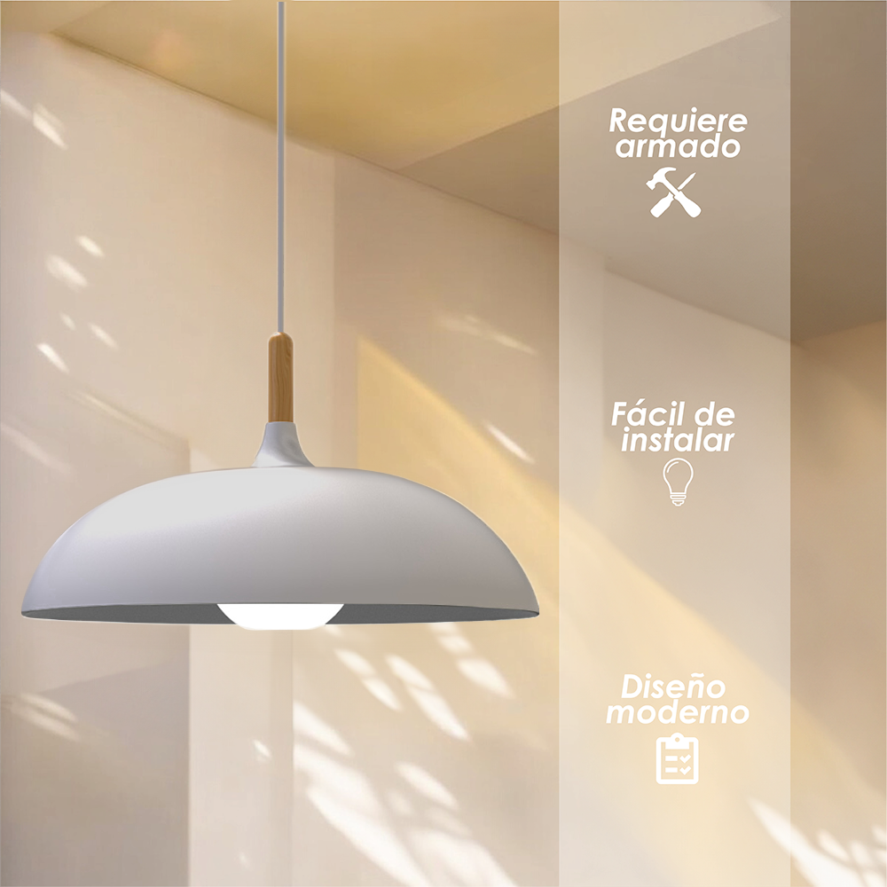 Lámpara colgante D (gris)