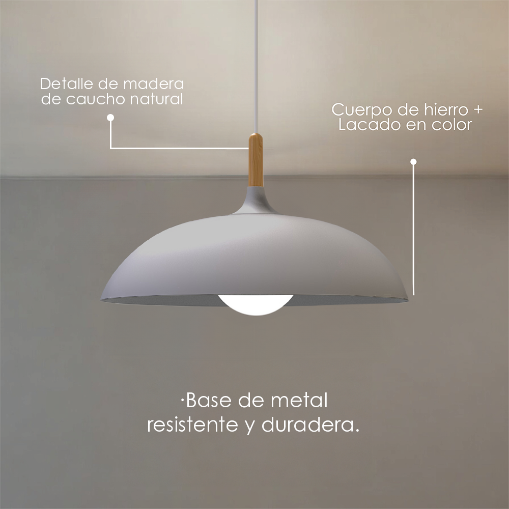 Lámpara colgante D (gris)