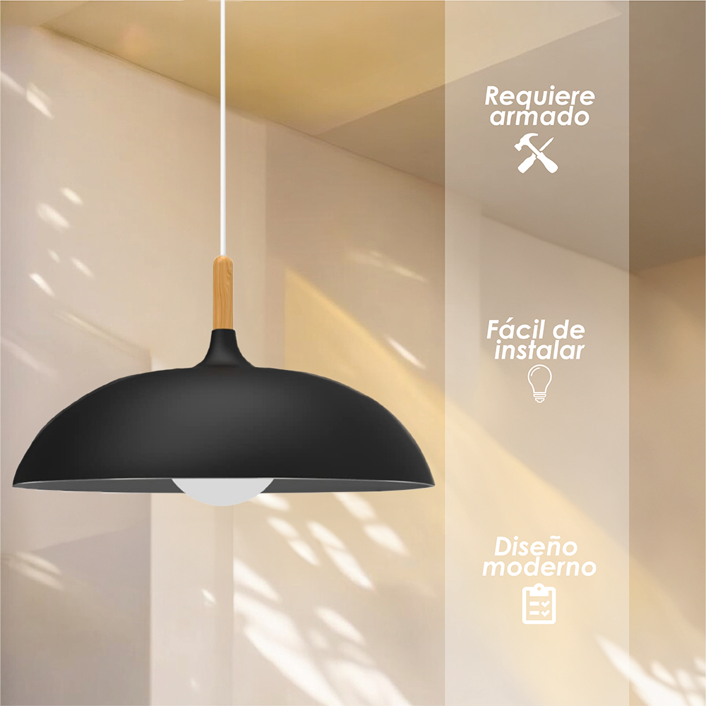 Lámpara colgante D (negro)