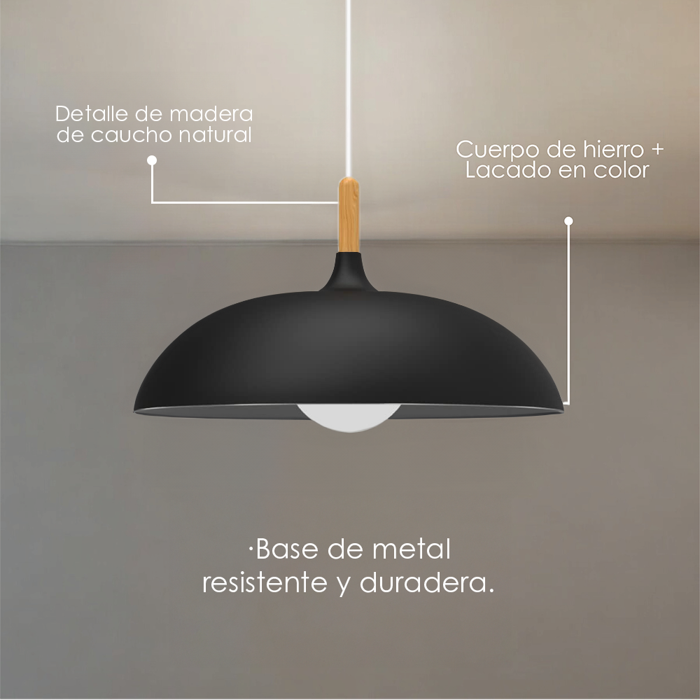 Lámpara colgante D (negro)