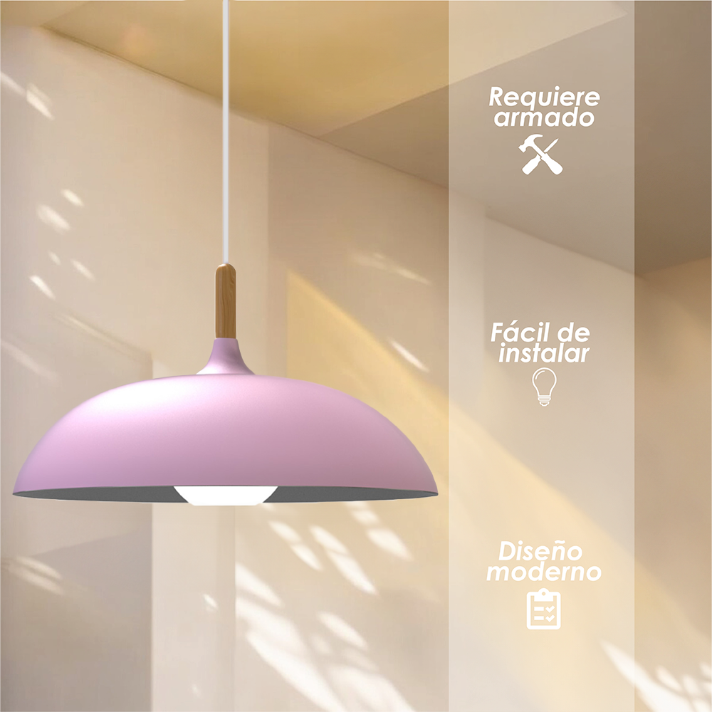 Lámpara colgante D (rosa)