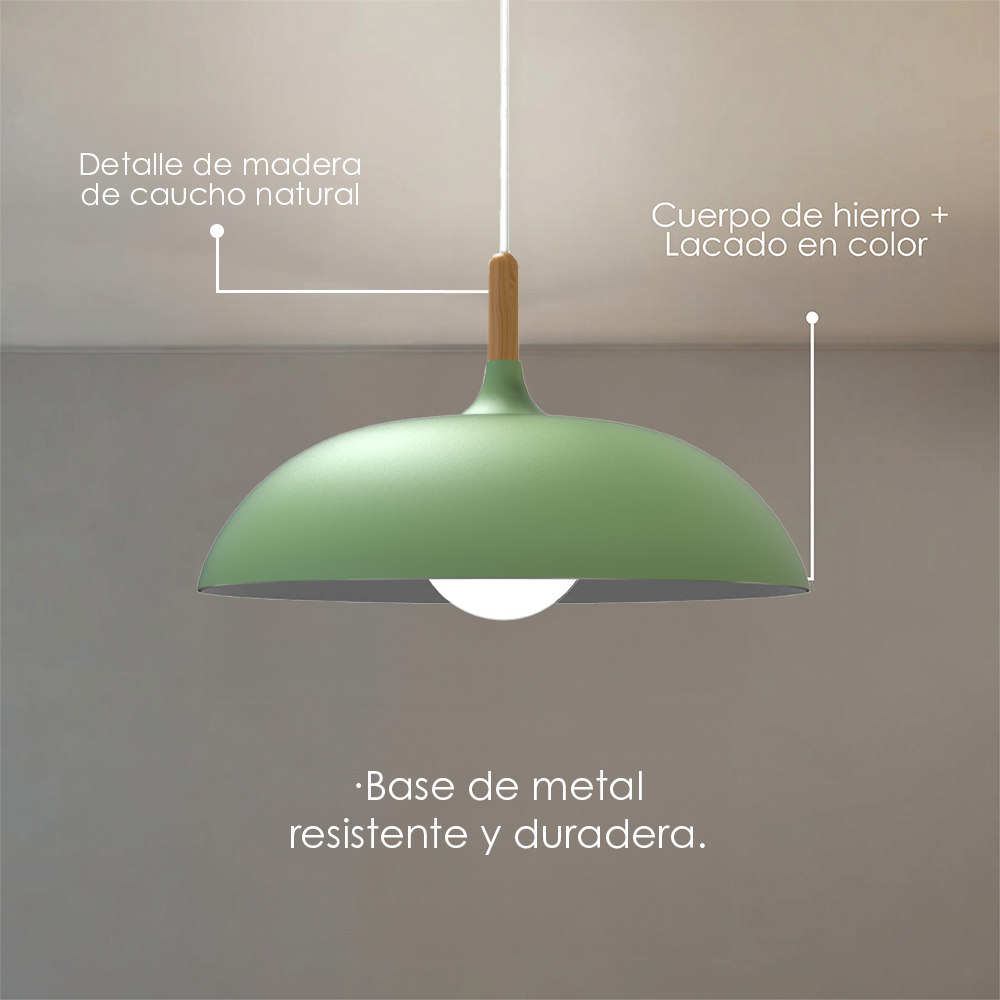 Lámpara colgante D (verde)