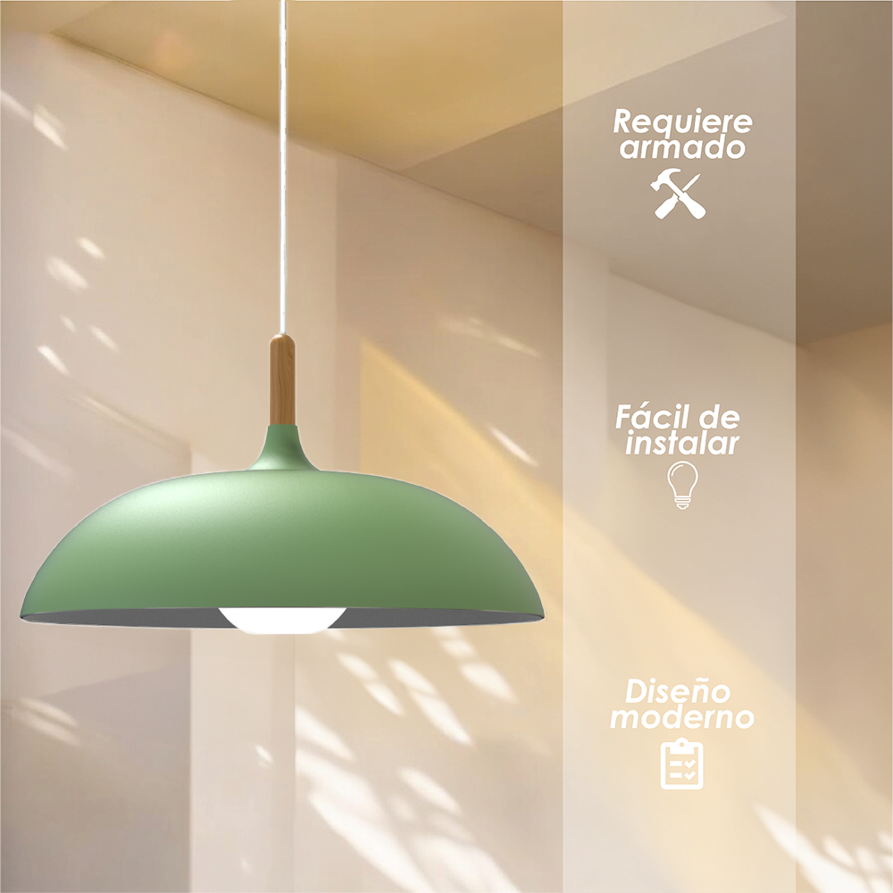 Lámpara colgante D (verde)