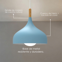 Lámpara colgante F azul
