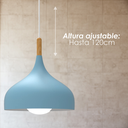 Lámpara colgante F azul