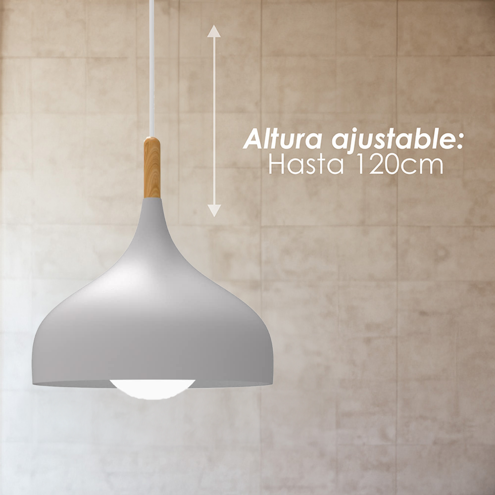 Lámpara colgante F gris