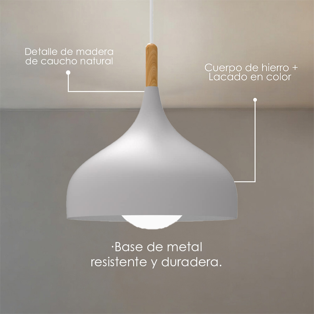 Lámpara colgante F gris