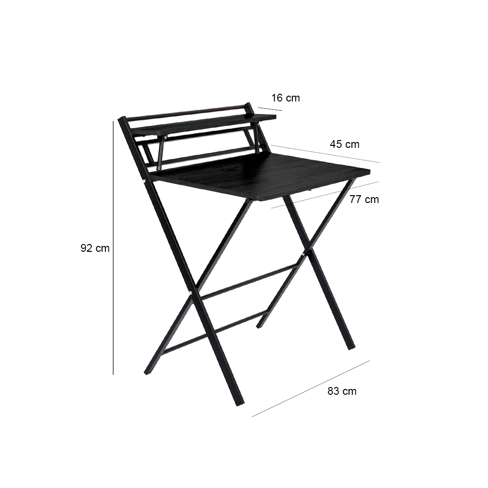 Escritorio Plegable Ilios Innova Minimalista color Negro