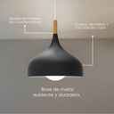 Lámpara colgante F negro