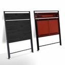 Escritorio Plegable Ilios Innova Minimalista color Negro