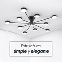 Lámpara colgante 2260 10 1 Negro