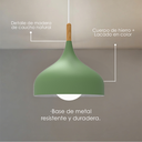 Lámpara colgante F verde