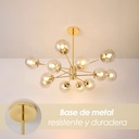 Lámpara colgante dorado 2243 12