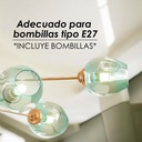 Lámpara colgante dorado 2255 6