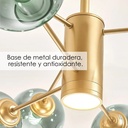Lámpara colgante dorado 2255 6